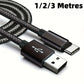 USB Type C Cable for Fast and Safe Charging Is Suitable for Mobile Phone Charging Cables