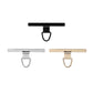 3/2/1Pcs Stainless Steel Hanging Clip Anti-Lost Metal Phone Lanyard Tether Tab Card Ultra Thin Cell Phone Sling Piece Patch