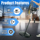 20-Inch Metal Pedestal Fan, Industrial Metal Standing Fan with Adjustable Height, 3 Speeds, 80° Oscillation & 50° Head Tilt