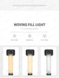 Q09 Selfie Stick Mini Tripod Handheld Stabilizer With Three-Color Fill Light 360°Rotating Aluminium Alloy Rod for Smartphones