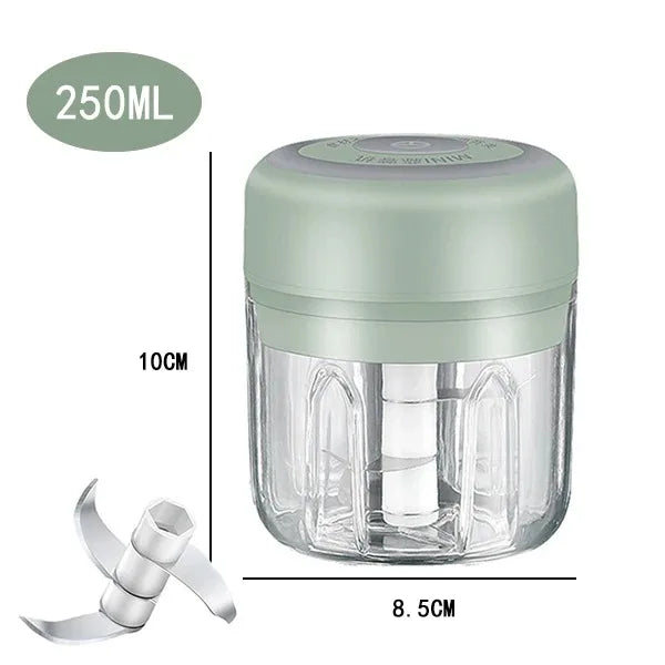 100ML/250ML Electric Meat Mincer Garlic Chopper - ElectronAge