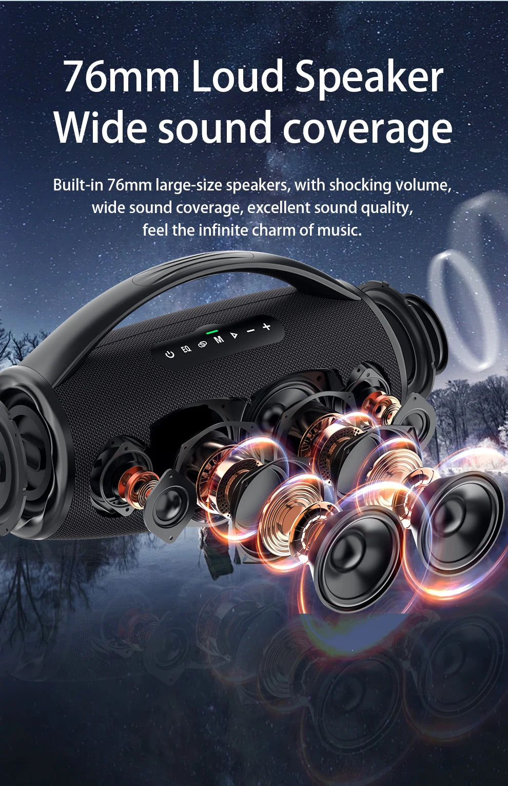 ZEALOT S97 80W Wireless speaker - ElectronAge