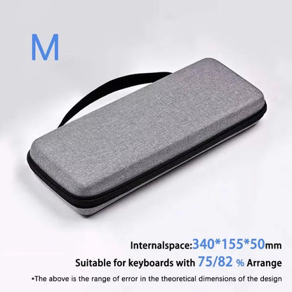 1pc Professional EVA Keyboard Case, Waterproof Protective Bag for Mechanical Keyboard 61 To Full Size, Travel & Home Use