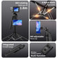 AI facial tracking Gimbal Stabilizer Selfie Stick Foldable Wireless four Tripod with Bluetooth Shutter Monopod for IOS Android