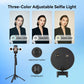 2025 New AI Selfie Stick Tripod, 360° Face Tracking. Multi-func Phone Mount W/ Remote & Fill Light, Adjustable Height, Sturdy Ba