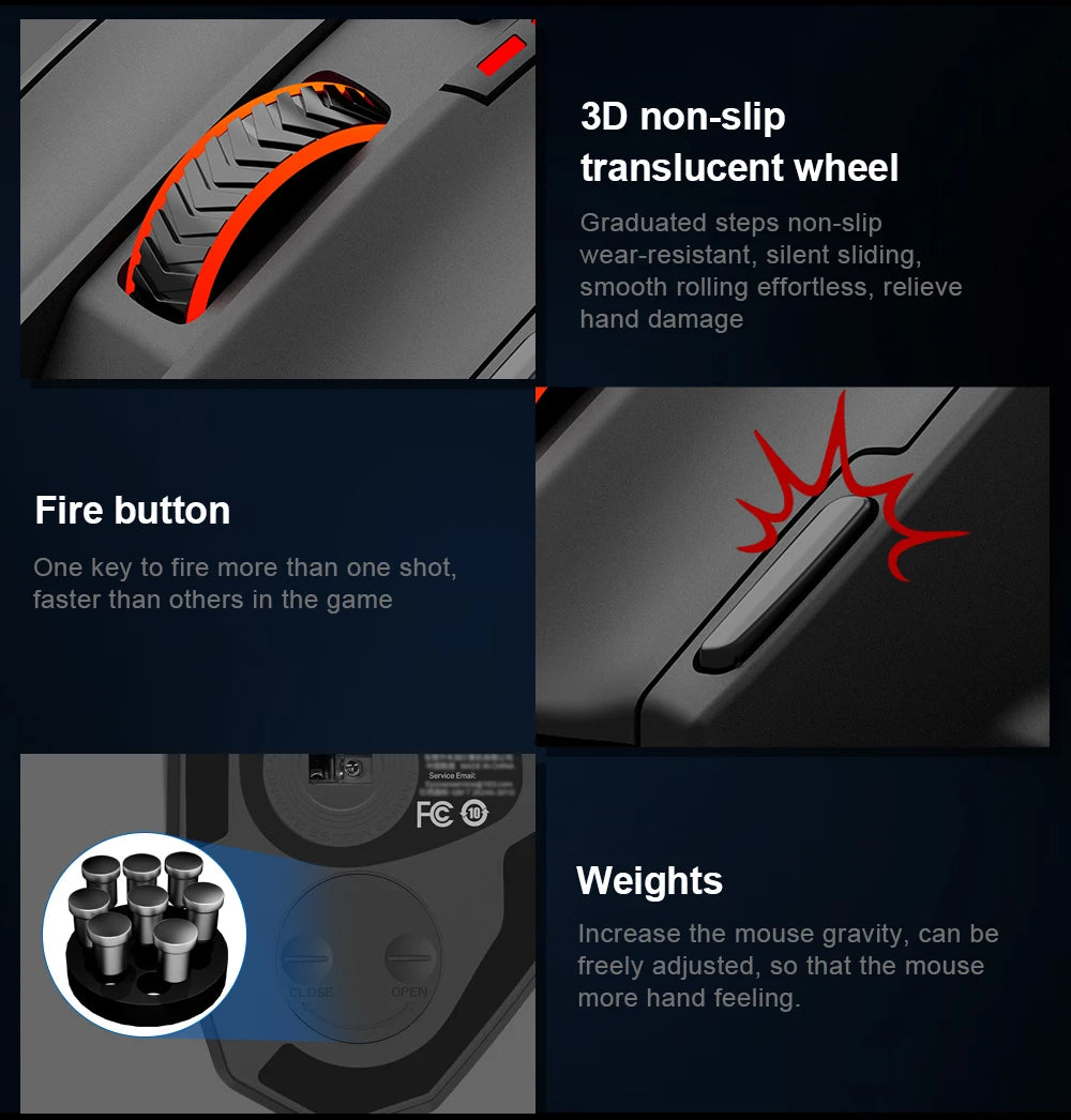 E-YOOSO X-39 USB Wired RGB Gaming Mouse - ElectronAge