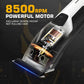 Professional Cordless Hair Clippers and Trimmer Set for Men, Fade White Barber Kit with Accessories