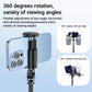 ACEFAST Selfie Stick Automatic Pop-Up Tripod with Bluetooth Remote Control Aluminum Alloy Live Broadcast Holder Extendable 1.77M