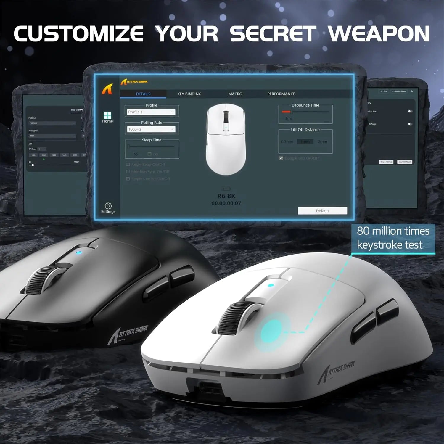 Attack Shark R6 Lightweight Wireless Gaming Mouse - ElectronAge