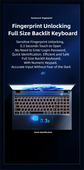 15.6" intel core i9-9880h gaming laptops portable notbook computer pc 32GB DDR4 512GB IPS WiFi Backlight Fingerprint Unlock