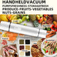 5 Vacuum Sealer Bags + 1 Electric Vacuum Sealer + 1 Clip, Reusable Durable Food Storage Bags, Clear Food Grade Storage Bags