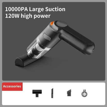 Vacuum Cleaner Handheld 10000Pa Large Suction Car Vacuum - ElectronAge