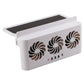 Solar Powered Car Radiator Cooling Fan With 3 Air Outlets Car Window Air Vent Fan USB Powered Auto Ventilation Fan For All Cars