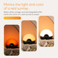 Sunrise Sunset Alarm Clock with Warm LEDs - Bedside Lamp for Wake-Up, Night & Reading Light
