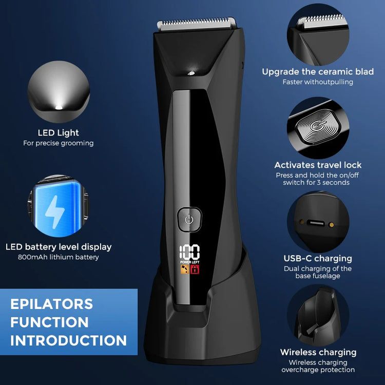 SEJOY Body Pubic Hair Trimmer for Men - ElectronAge