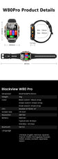 Blackview W80 PRO Smart Watch - ElectronAge
