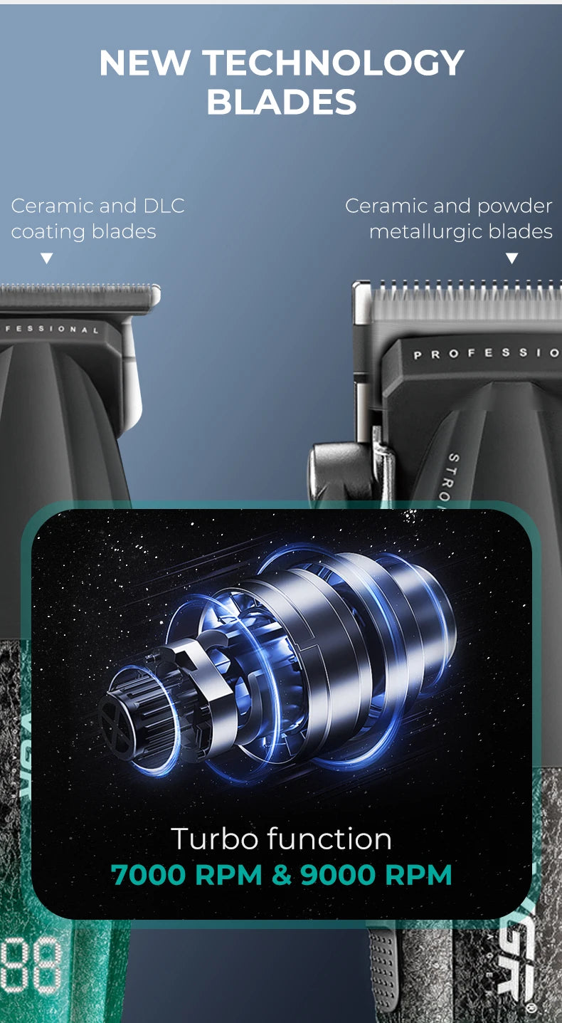 VGR Hair Trimmer Professional 9000 RPM Hair Clipper - ElectronAge