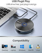 JOUNIVO Conference Microphone with 5-in-1 Usb Adapter - ElectronAge