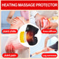 USB Electric Shoulder Brace Heated Knee Massager Vibration Massage Black Support Strap with Adjustable Three Levels of Heating