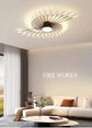 AuroraRealm Creative Fan Shaped LED Ceiling Lamp