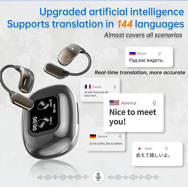 UYUXIO OWS Real Time Translation Earbuds - ElectronAge