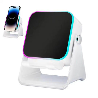 5-in-1 Wireless Induction Bluetooth Speaker with Adjustable Phone Stand