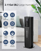 8L Ultrasonic Cool Mist Humidifier with Timer, 360° Nozzle, 3 Speeds for Bedroom, Large Room, Baby & Plants
