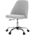 MCQ Armless Ergonomic Fabric Office Chair with 360° Swivel - ElectronAge