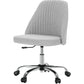 MCQ Armless Ergonomic Fabric Office Chair with 360° Swivel - ElectronAge