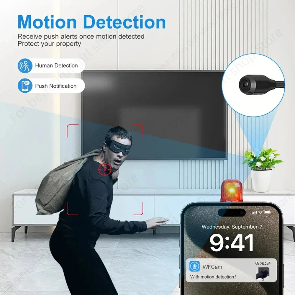1080P HD Mini Camera WiFi Motion Detection - ElectronAge