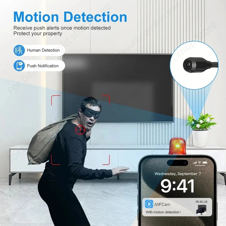 1080P HD Mini Camera WiFi Motion Detection - ElectronAge