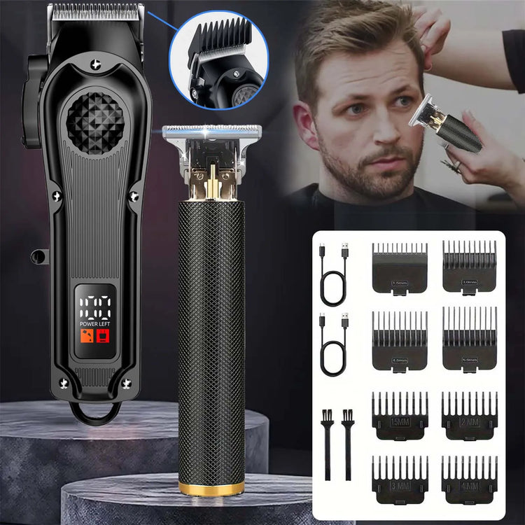 YUKU Professional Hair Clippers with LED Display - ElectronAge