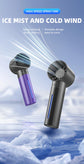 1PC Handheld Mist Spray Fan with 5 Adjustable Levels, USB Fan with Rechargeable 1200mAh, High-Speed Portable Fan.