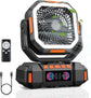 Rechargeable Portable camping Fan 40000mah 720° Rotating Hanging Fan Night Light Air Cooler Outdoor Camping Tent fans ventilador