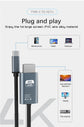 4K 60Hz USB C to HDMI Cable HDMI Compatible HDTV TV Adapter Converter Type C for Phone Tablet Laptop
