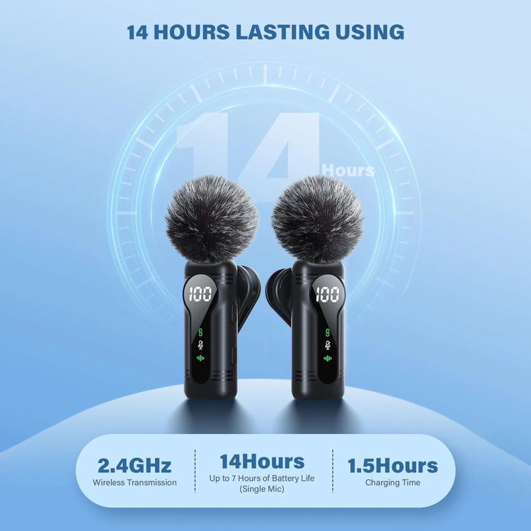 Tahnuhna Professional Wireless Lavalier Microphone - ElectronAge