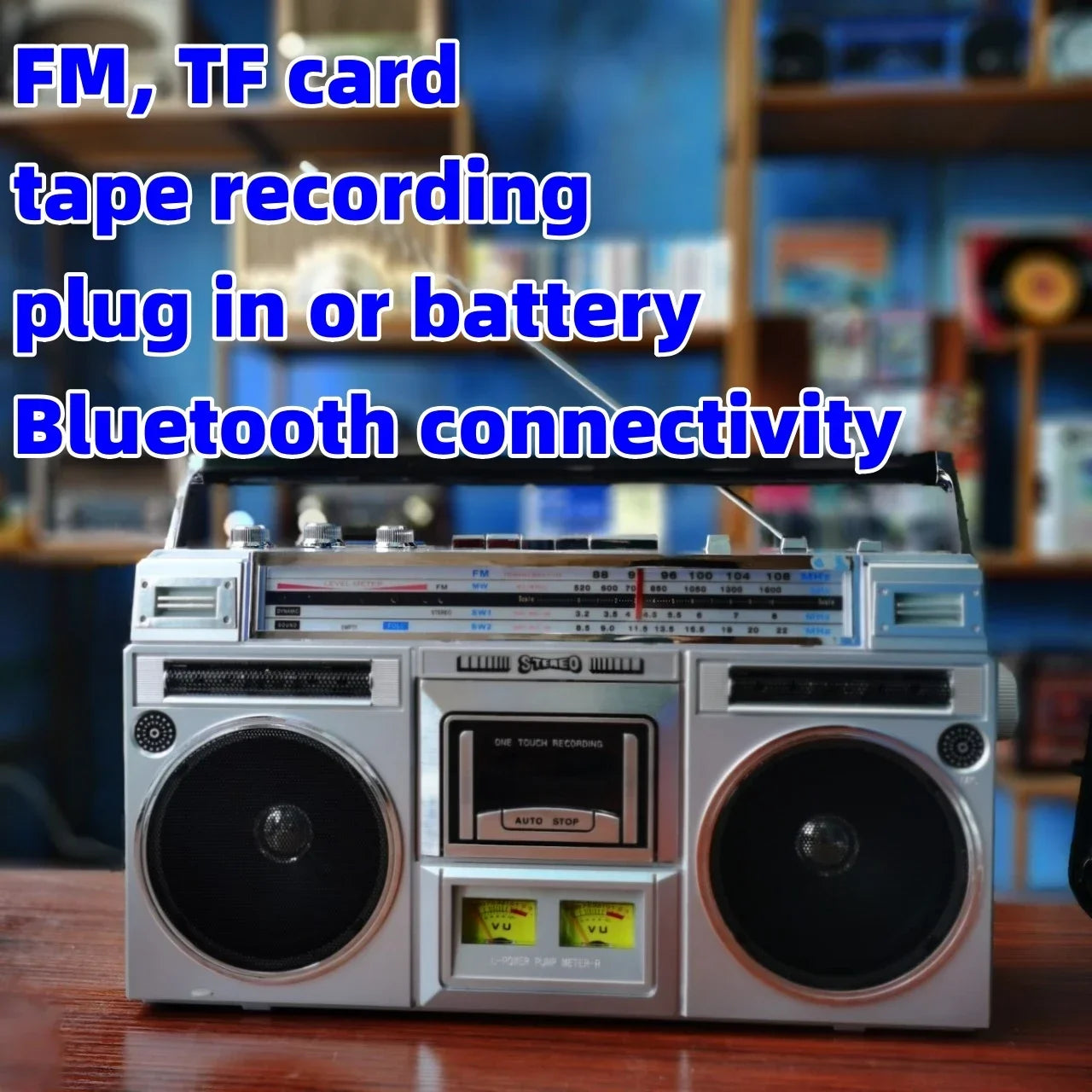 QIQIZHU Retro retro cassette player Bluetooth speaker - ElectronAge