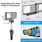 Waterproof Selfie Stick with Phone Case - Professional Underwater Phone Case for Smartphone with Rechargeable Stick in Black an