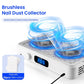 Professional Turbo Nail Dust Collector Two Hands Brushless Vacuum Cleaner Manicure Nail Tools Powerful Nail Fan Reusable Filter