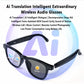 AI Translation Smart Glasses, photochromic lenses, support 160+ languages real-time translation, fashionable audio glasses.
