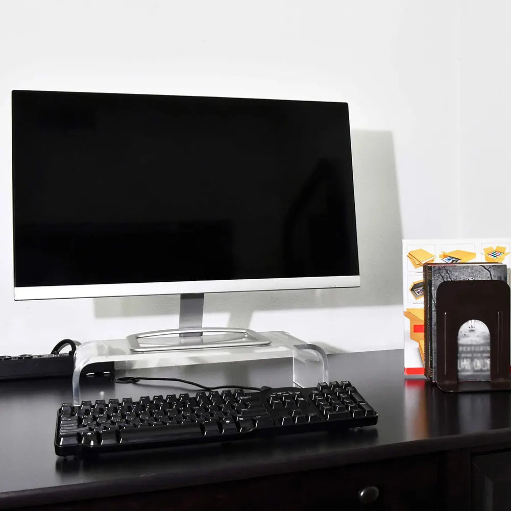 Acrylic Monitor Stand Computer Stand Desk - ElectronAge