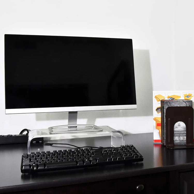 Acrylic Monitor Stand Computer Stand Desk - ElectronAge