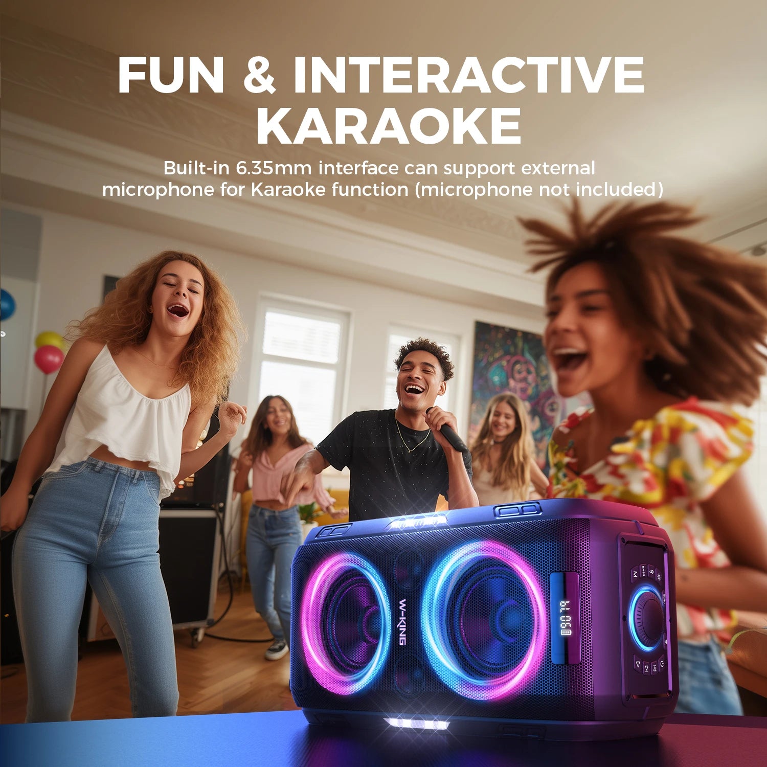 W-KING 250W PEAK Large Bluetooth Speaker - ElectronAge