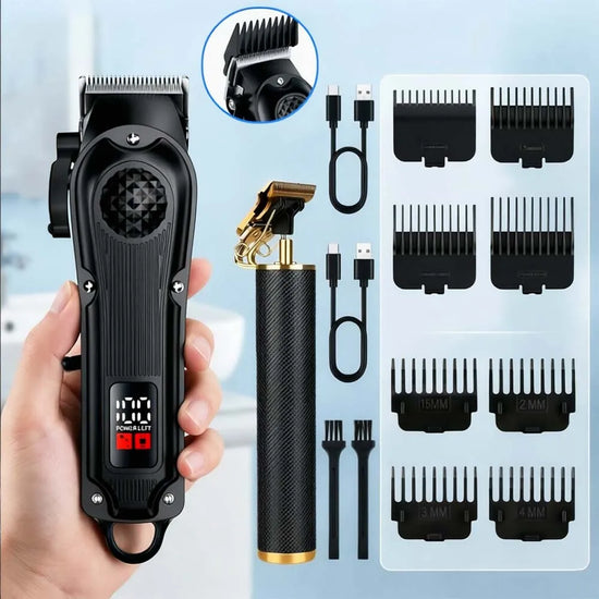 YUKU Professional Hair Clippers with LED Display - ElectronAge