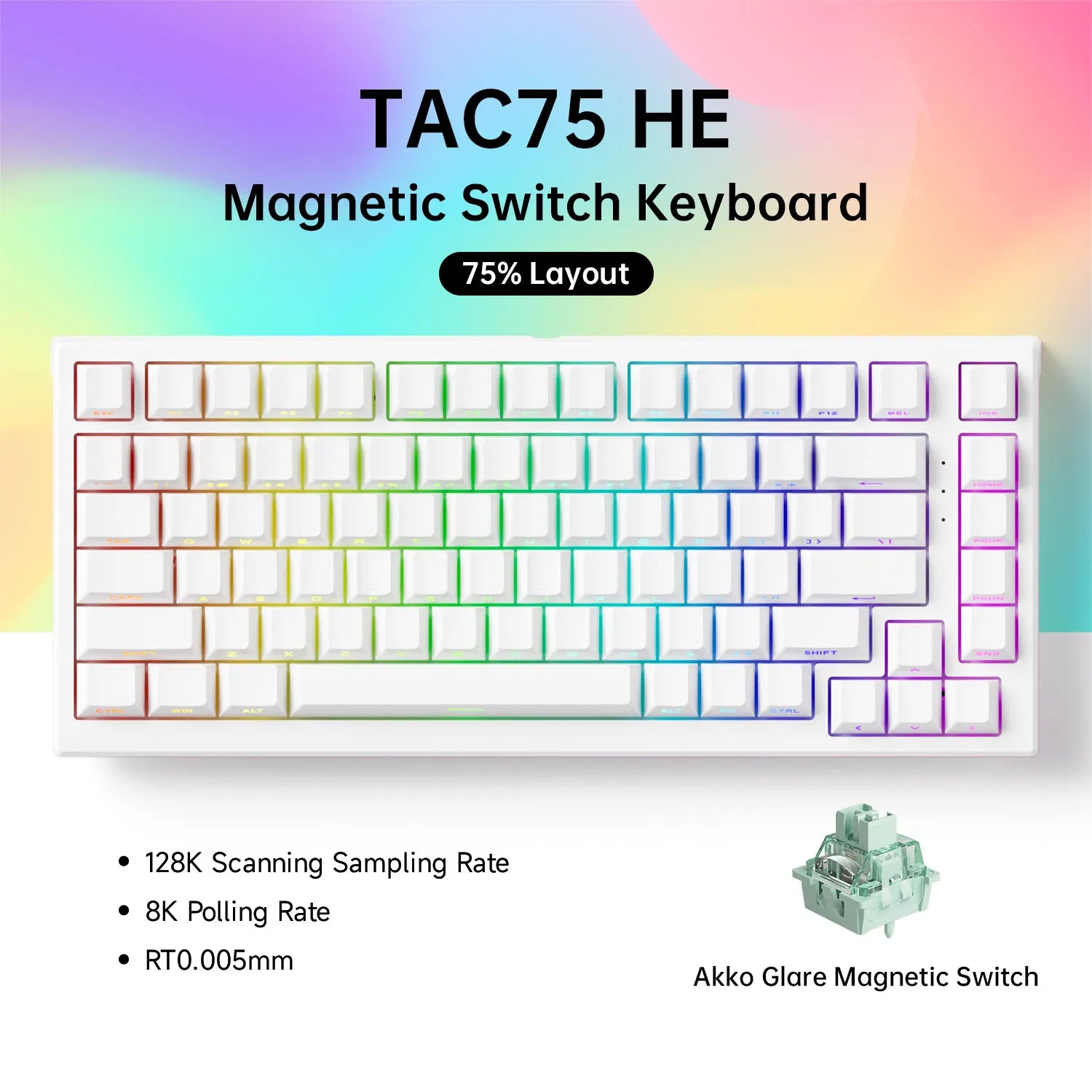 AKKO TAC75 HE Magnetic Switch Keyboard - ElectronAge