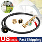 Propane Tank Refill Adapter Propane Bottle Connector With Glow In The Dark Gauge Brass Connector With Hose For Outdoor Stove BBQ