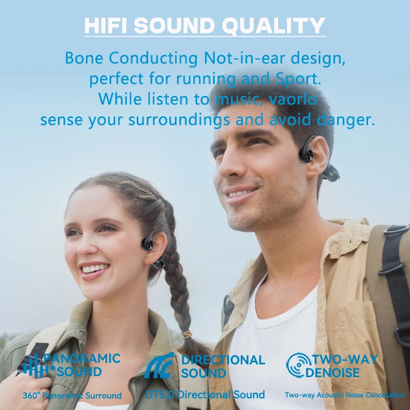 VAORLO Bone Conduction Wireless Headphone - ElectronAge
