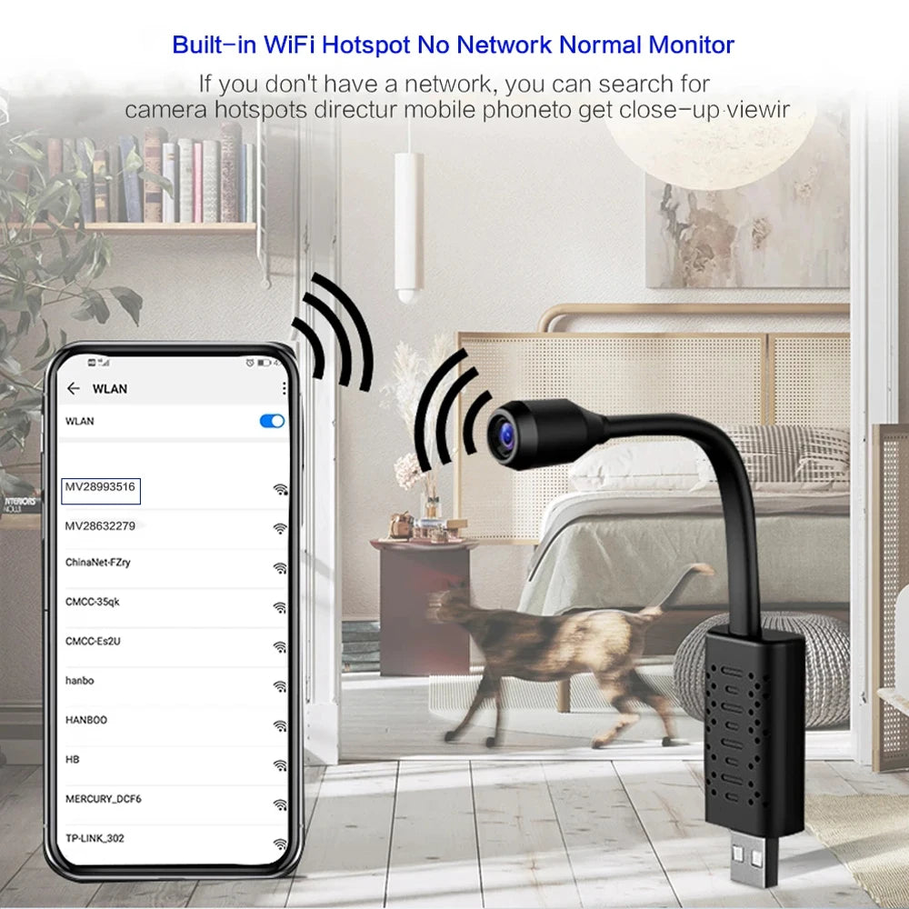 Virwir Mini Camera 4MP Wifi Night Vision - ElectronAge