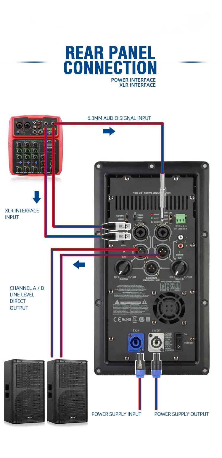 KW12S 15 Inch Professional Audio Sound Box - ElectronAge