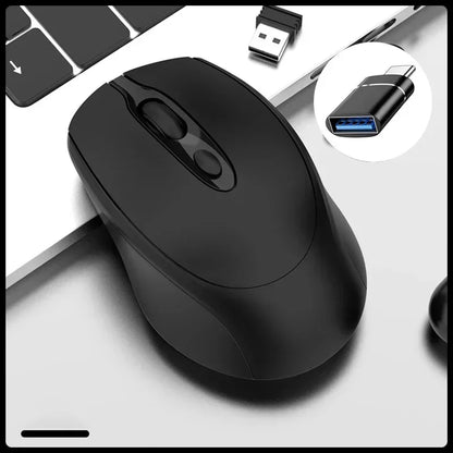 Wireless Computer Mouse Rechargeable 2.4G Bluetooth-Compatible - ElectronAge
